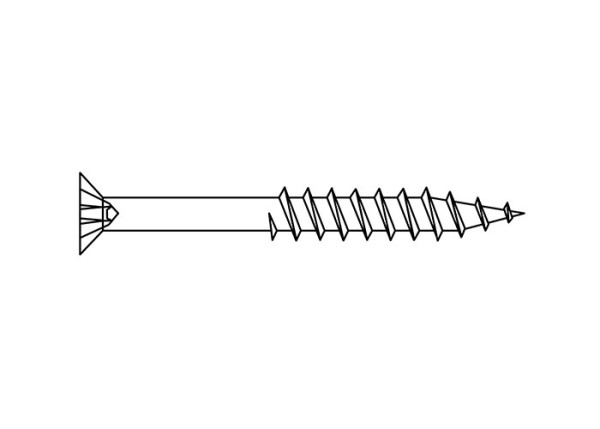 HOUTSCHROEVEN VOOR BEVESTIGING SCHERM 4.0X25MM ZWART