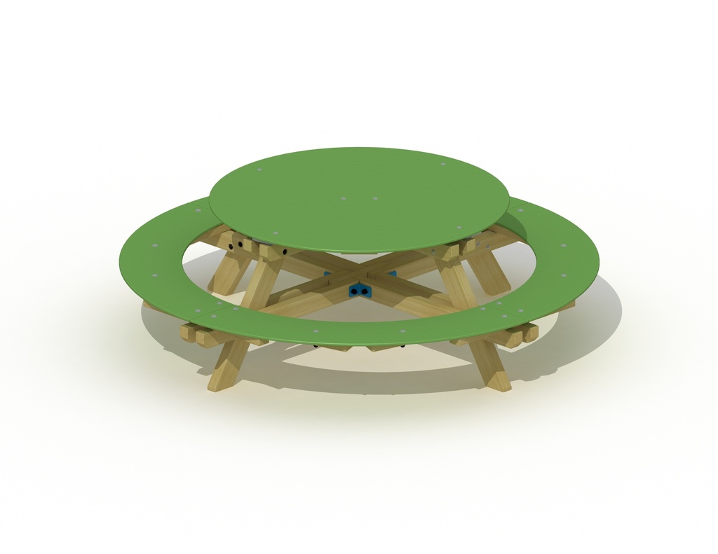 TABLE DE PIQUE-NIQUE RONDE POUR ENFANTS 