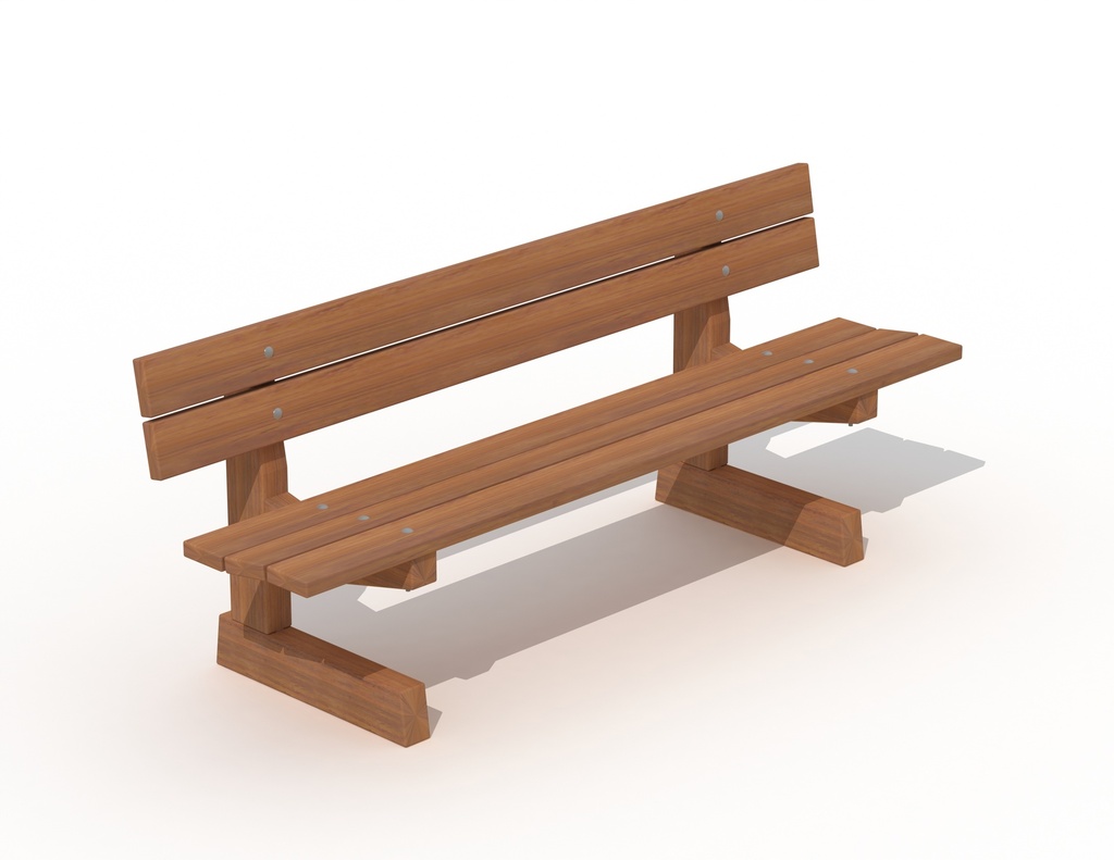 BANC VIENNE AVEC DOSSIER INDEPENDANT BOIS TROPICAL