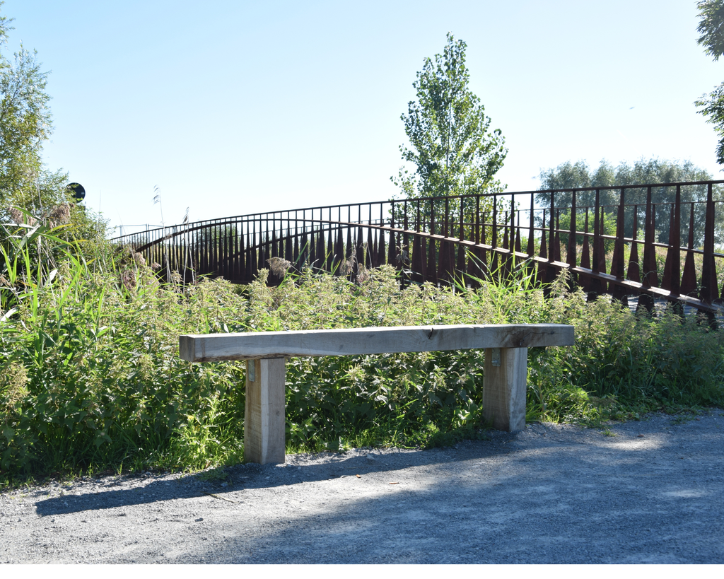 BANC EN TRAVERSES NEUVES EN CHÊNE